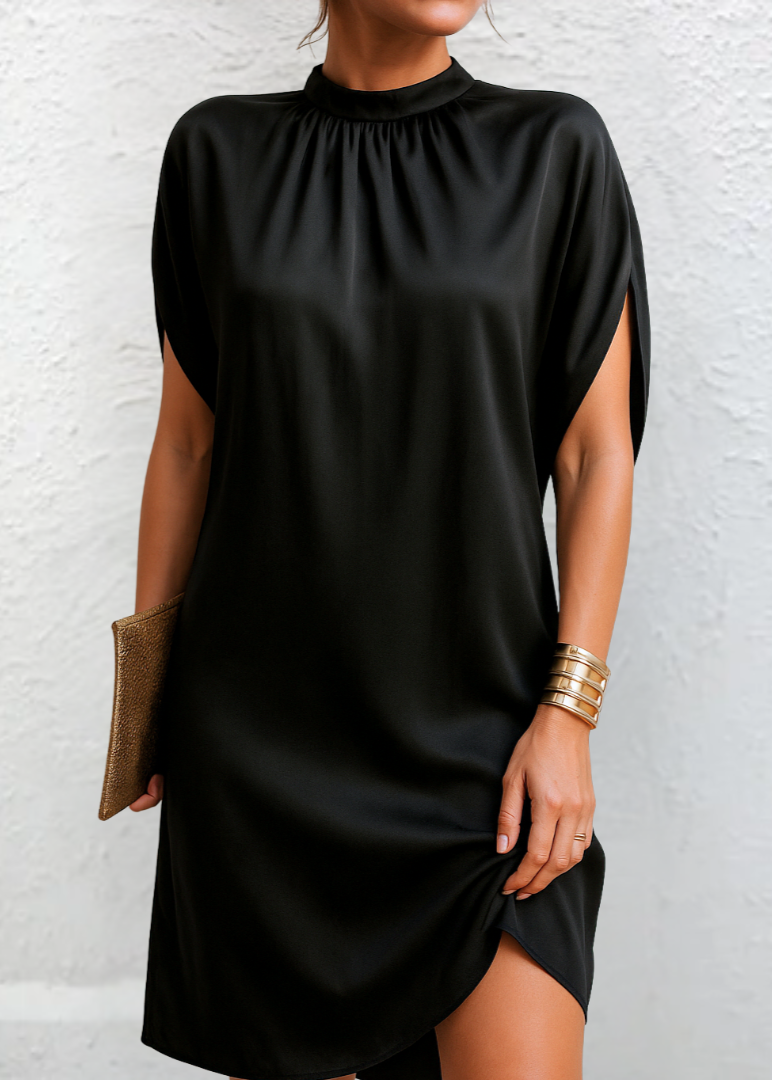 Tess Ease Dress | Zwart