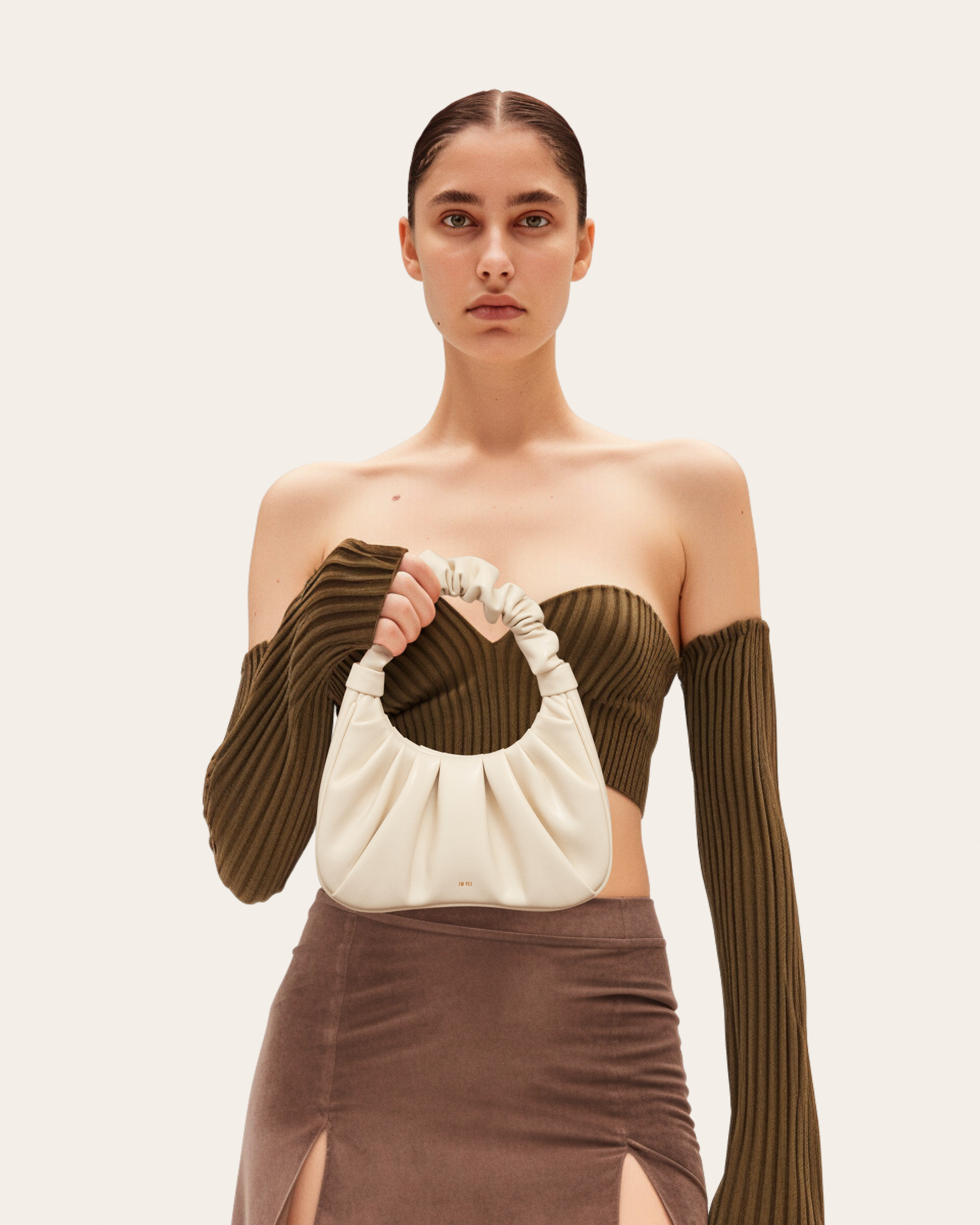 Gabbi Ruched Hobo Handtas