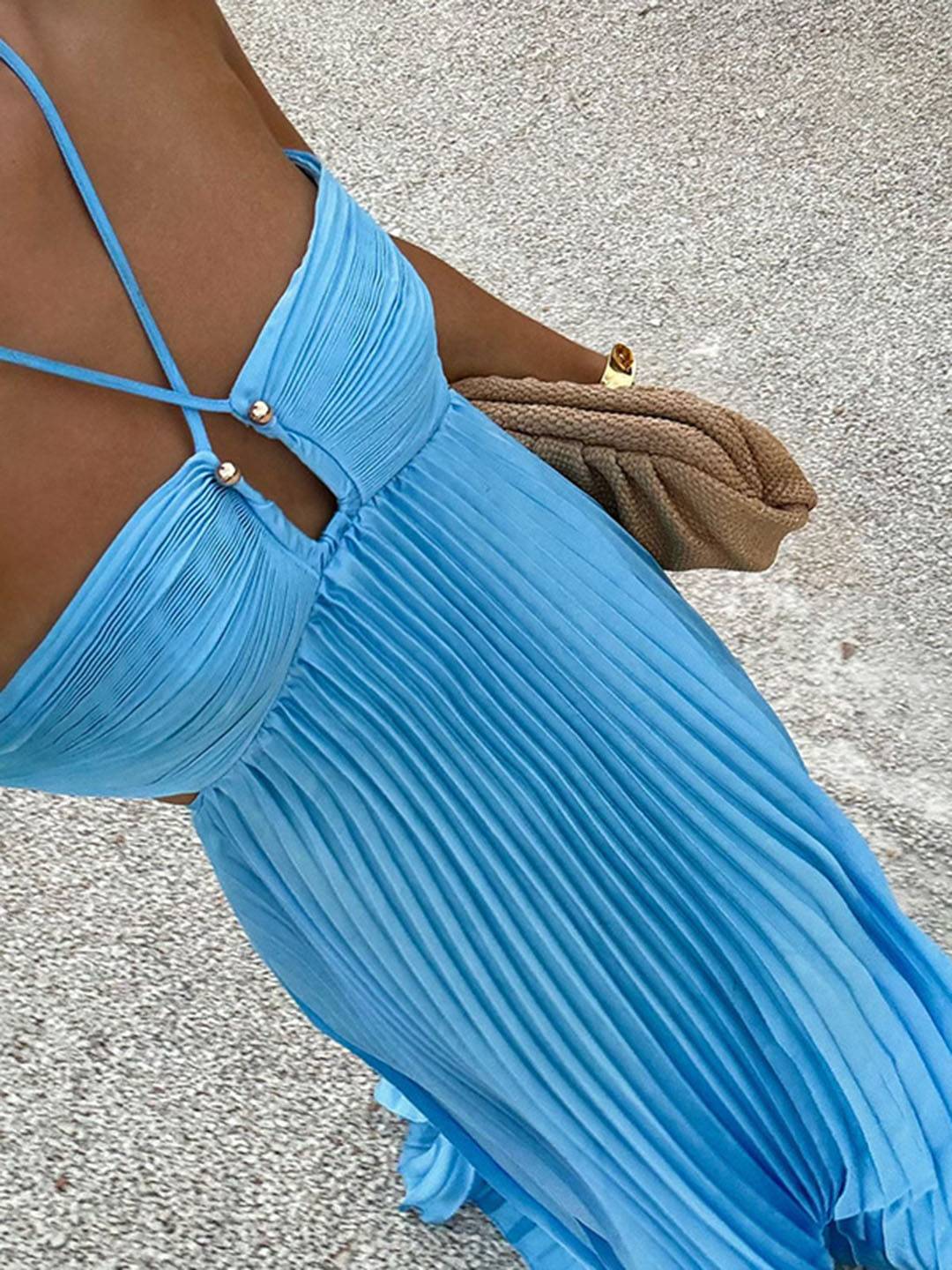 Joyce Sky Dress | Blauw