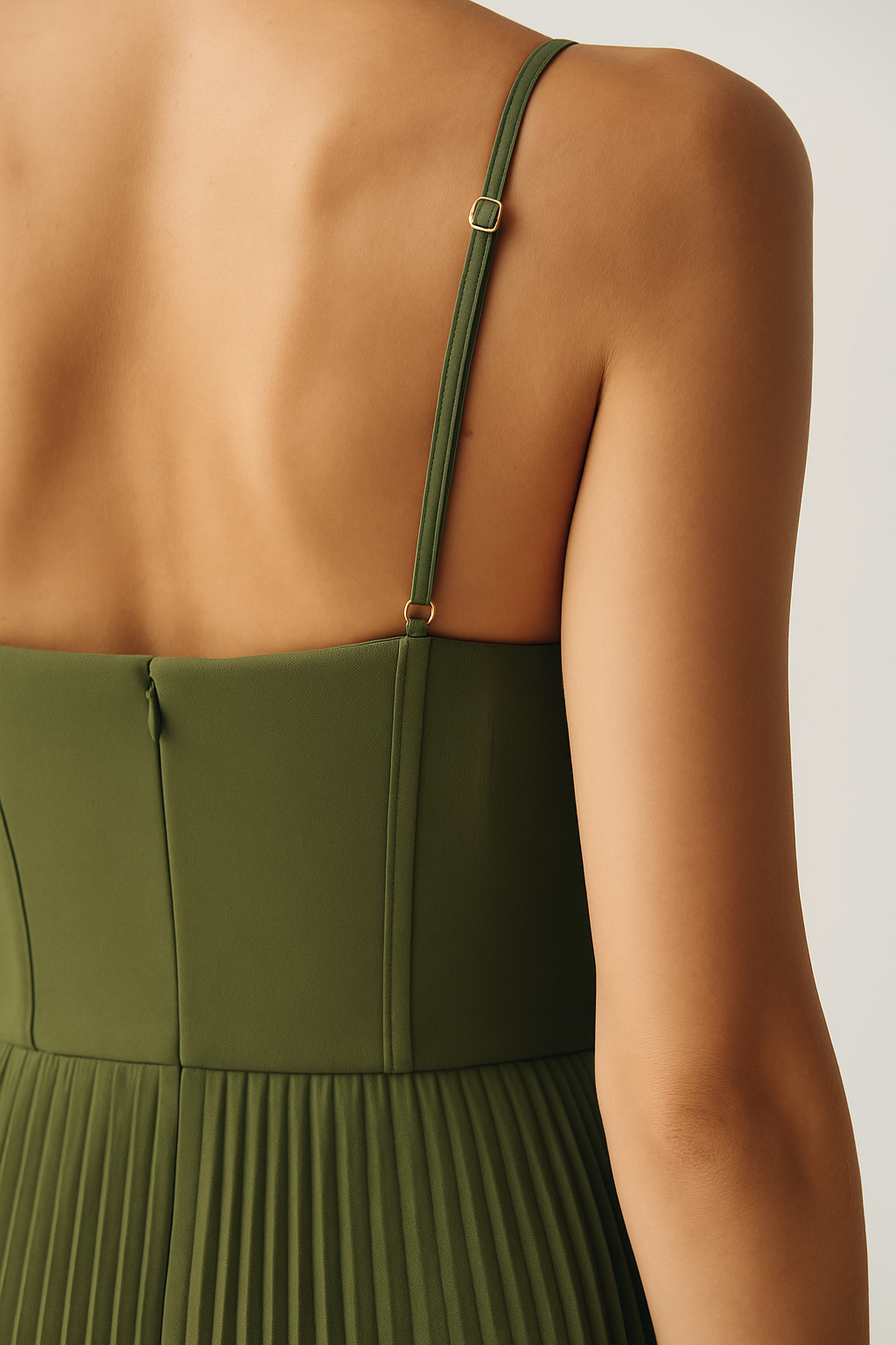 Olivia Openback Dress | Groen