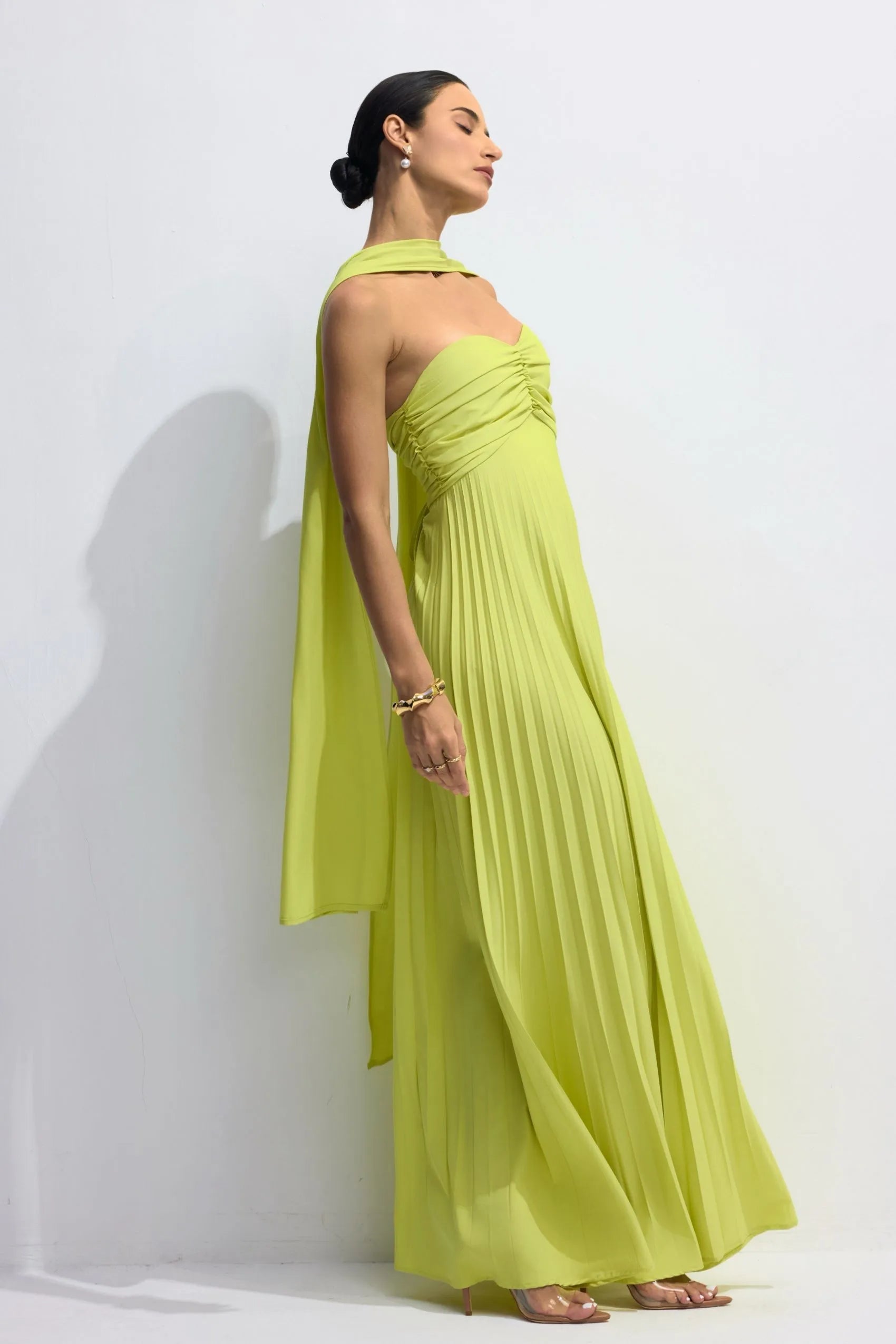 Isabelle Strapless Dress | Groen