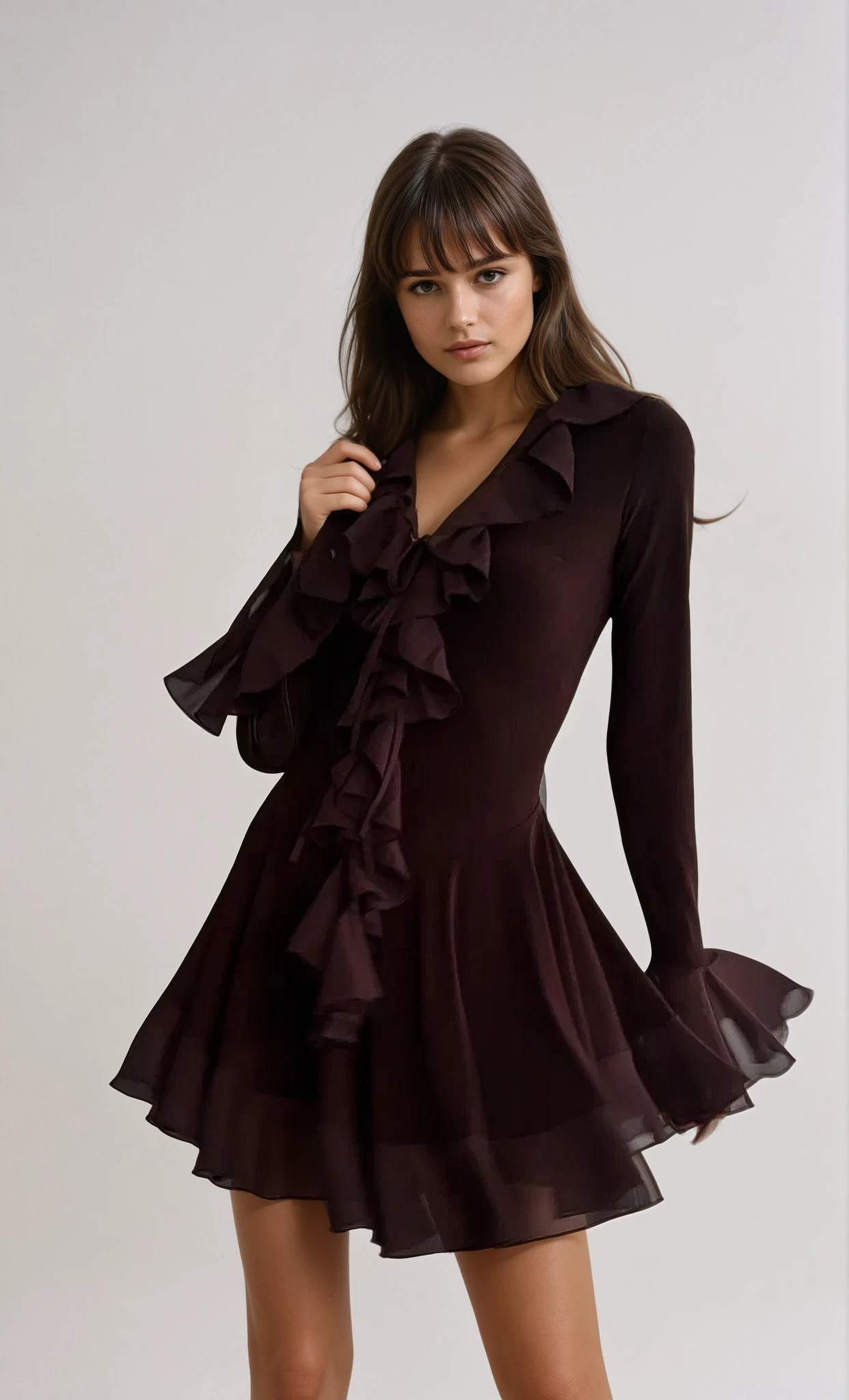 Isabella Lotus Dress | Bruin