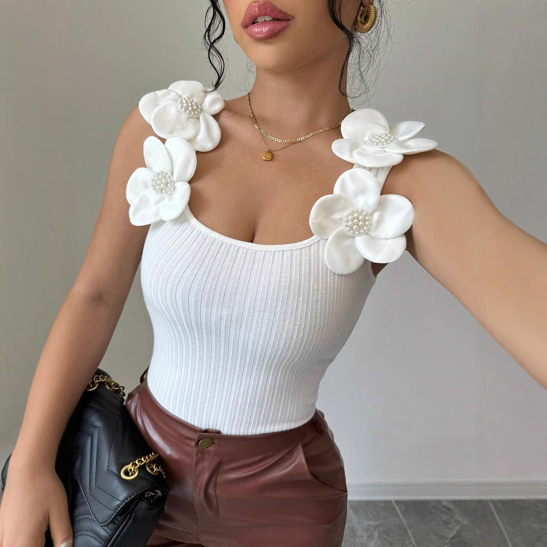 Daisy Sleeveless Top | Wit