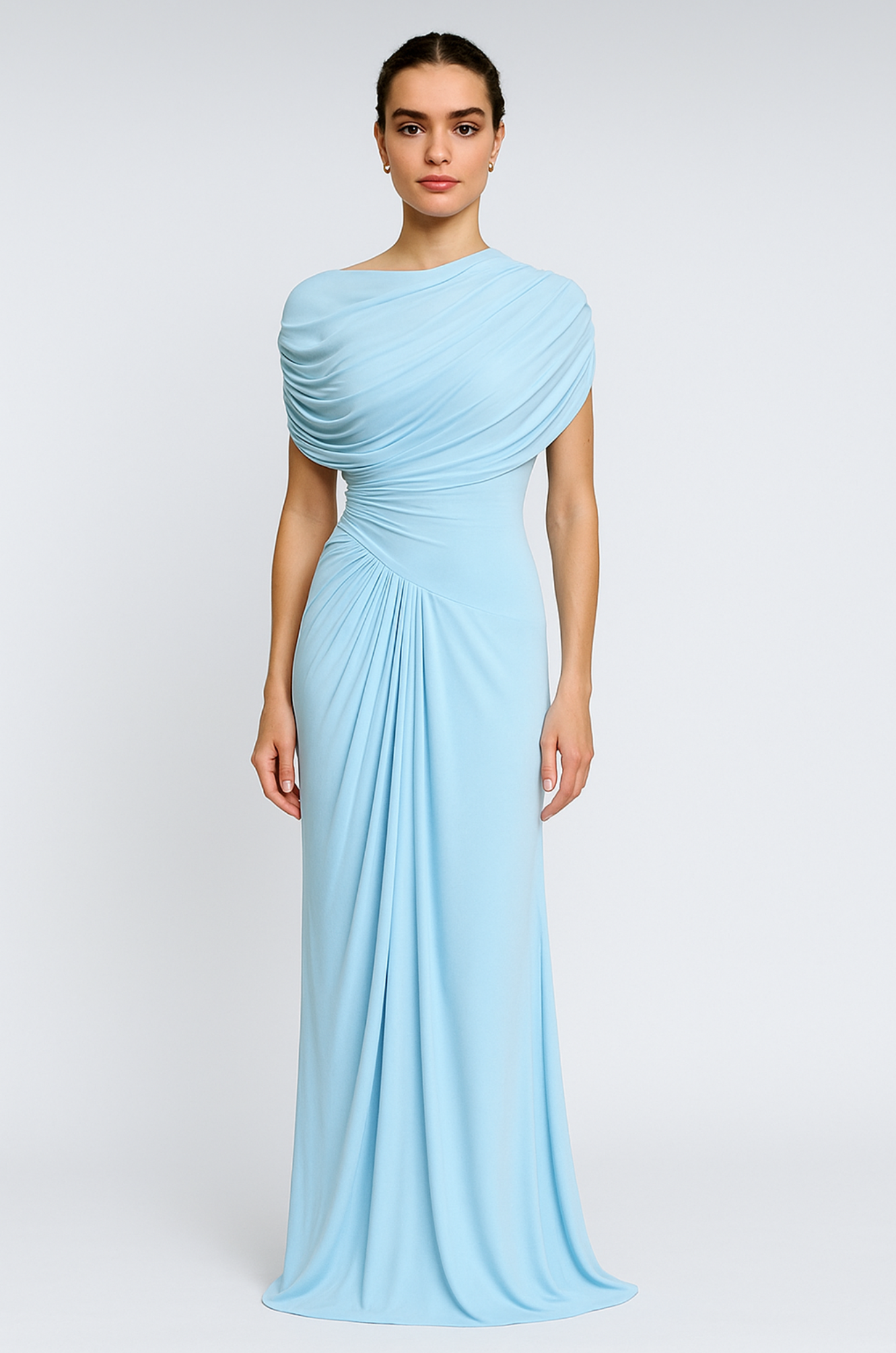 Cindy Polyamide Dress - Licht Blauw