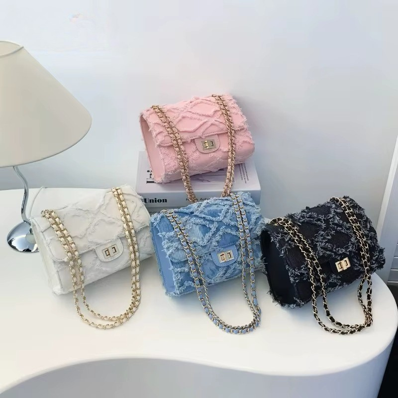 Luca Denim Shoulder Bag