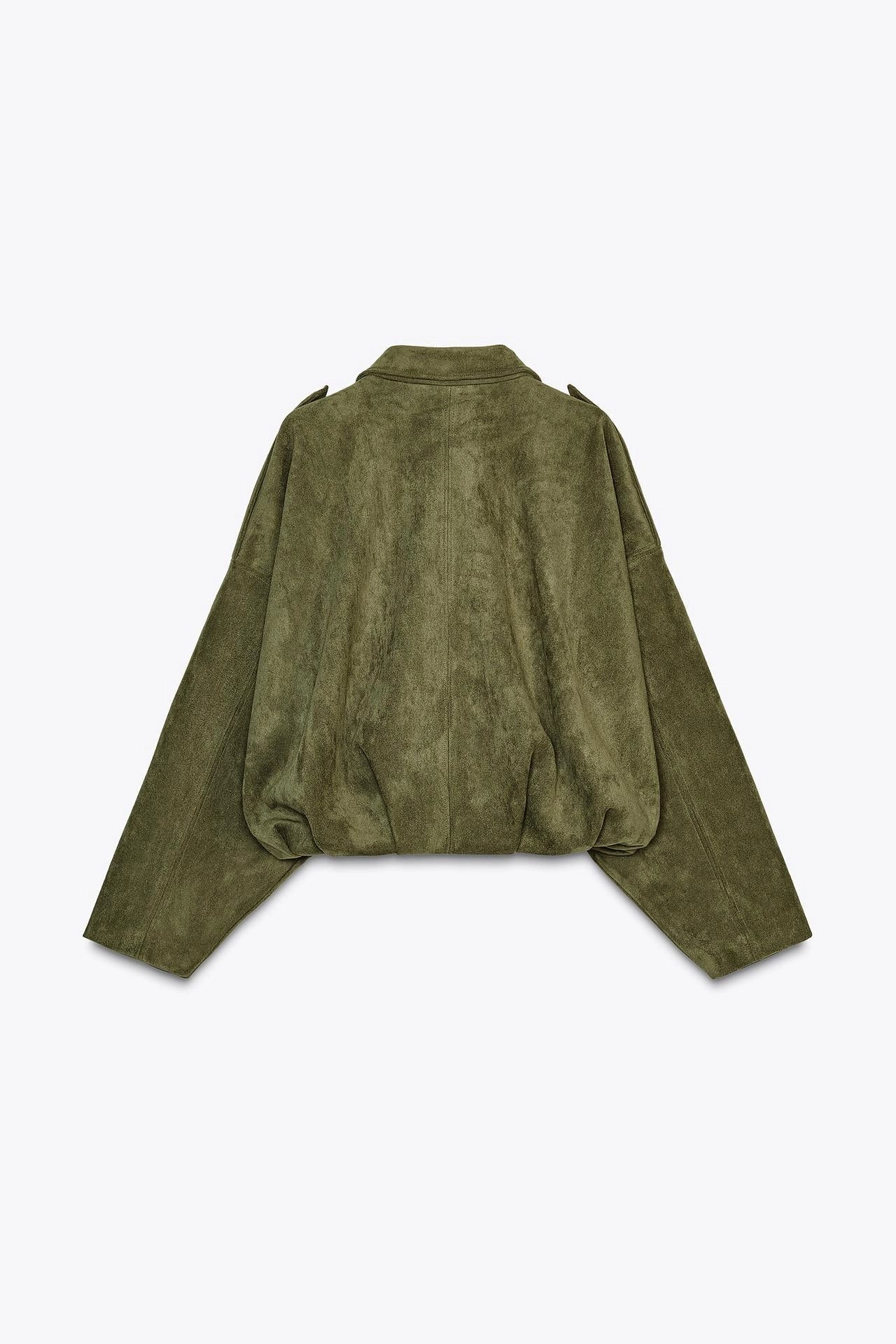 Sofia Suede Jacket | Groen
