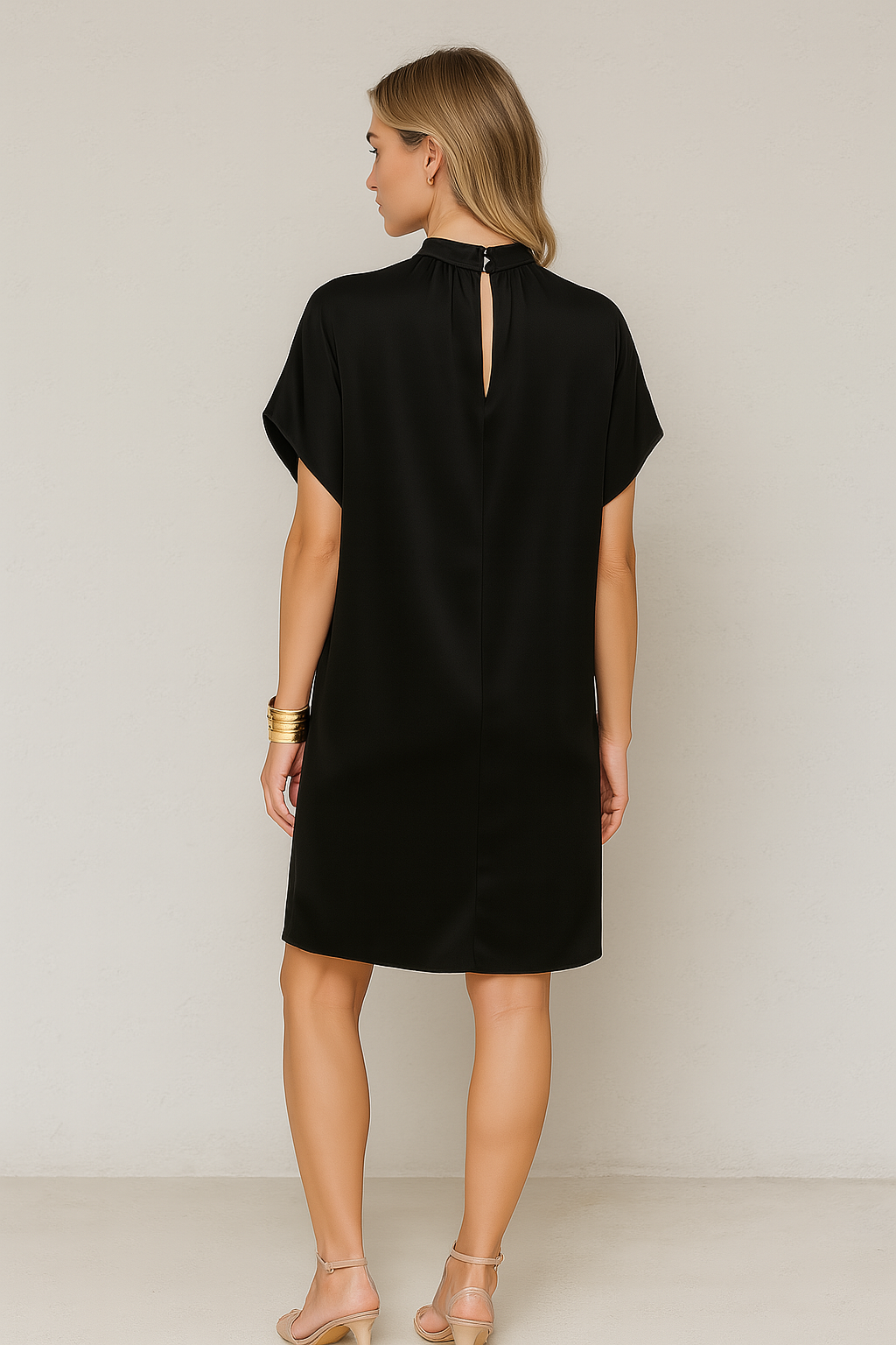 Tess Ease Dress | Zwart