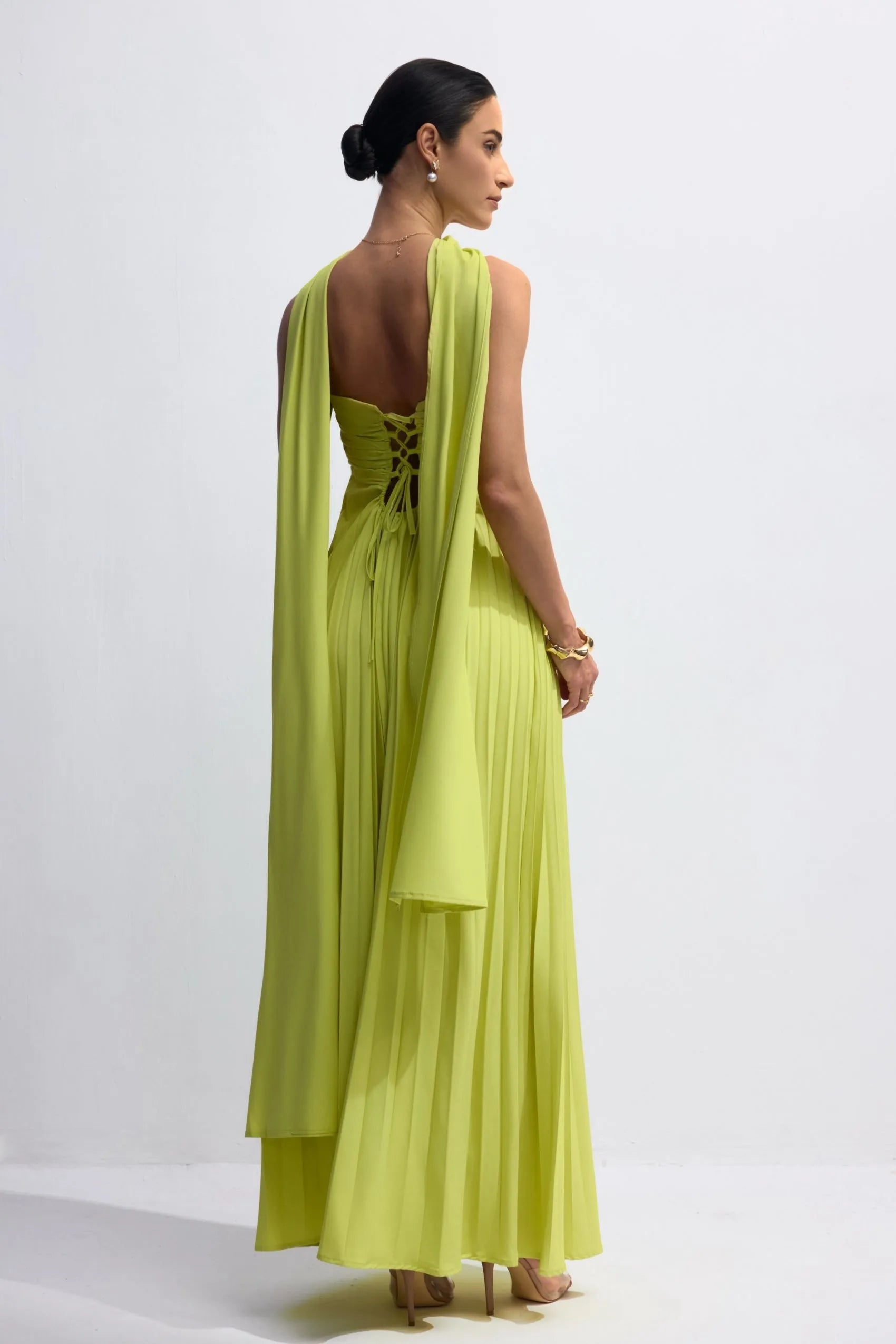 Isabelle Strapless Dress | Groen