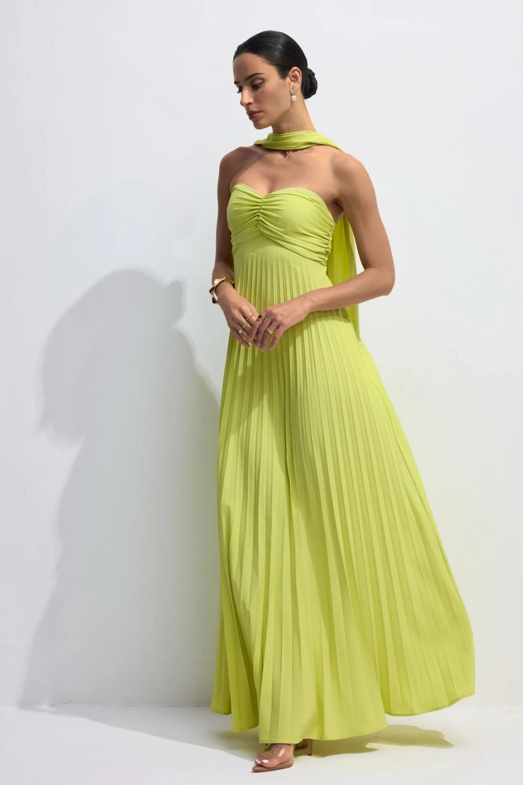 Isabelle Strapless Dress | Groen