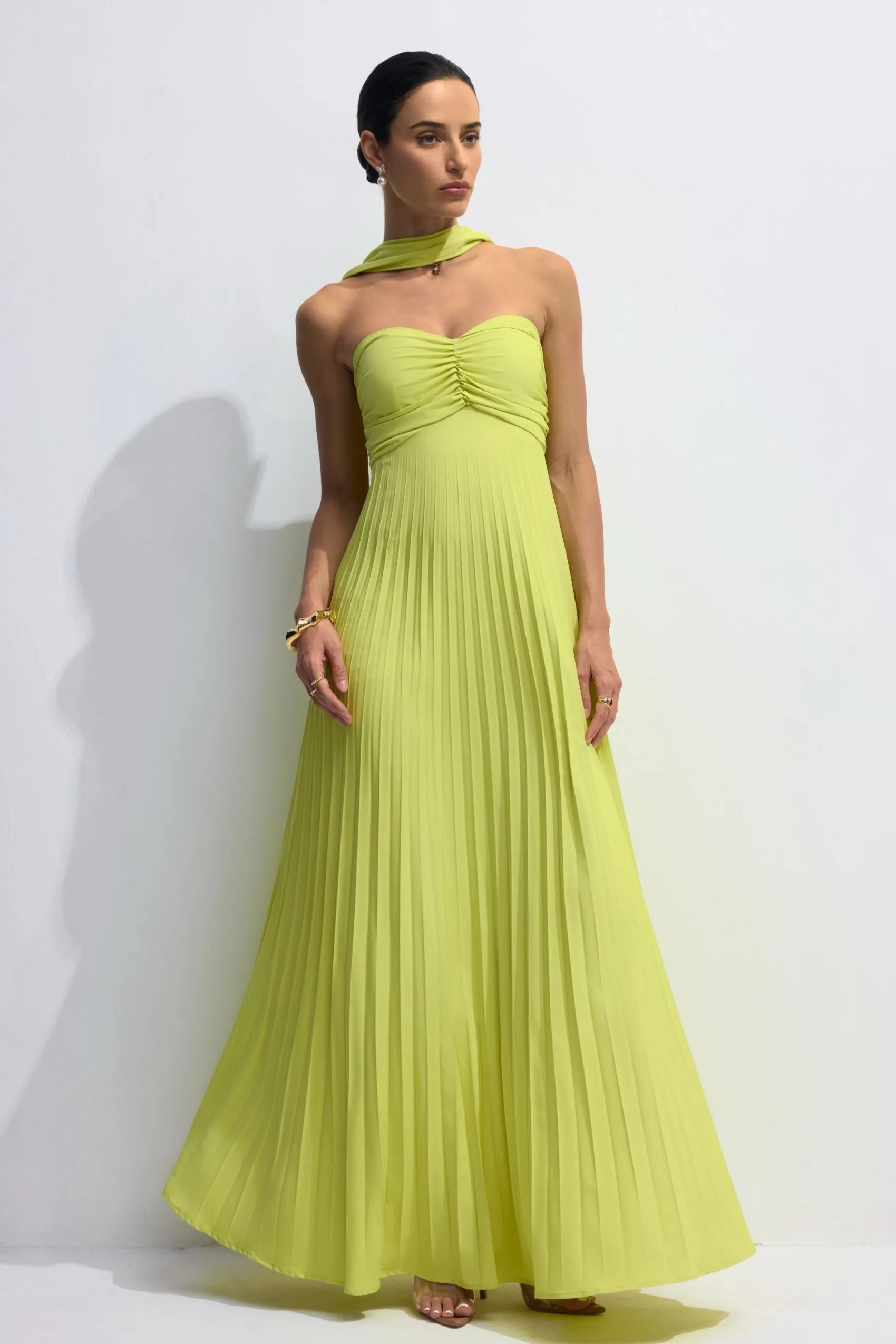 Isabelle Strapless Dress | Groen