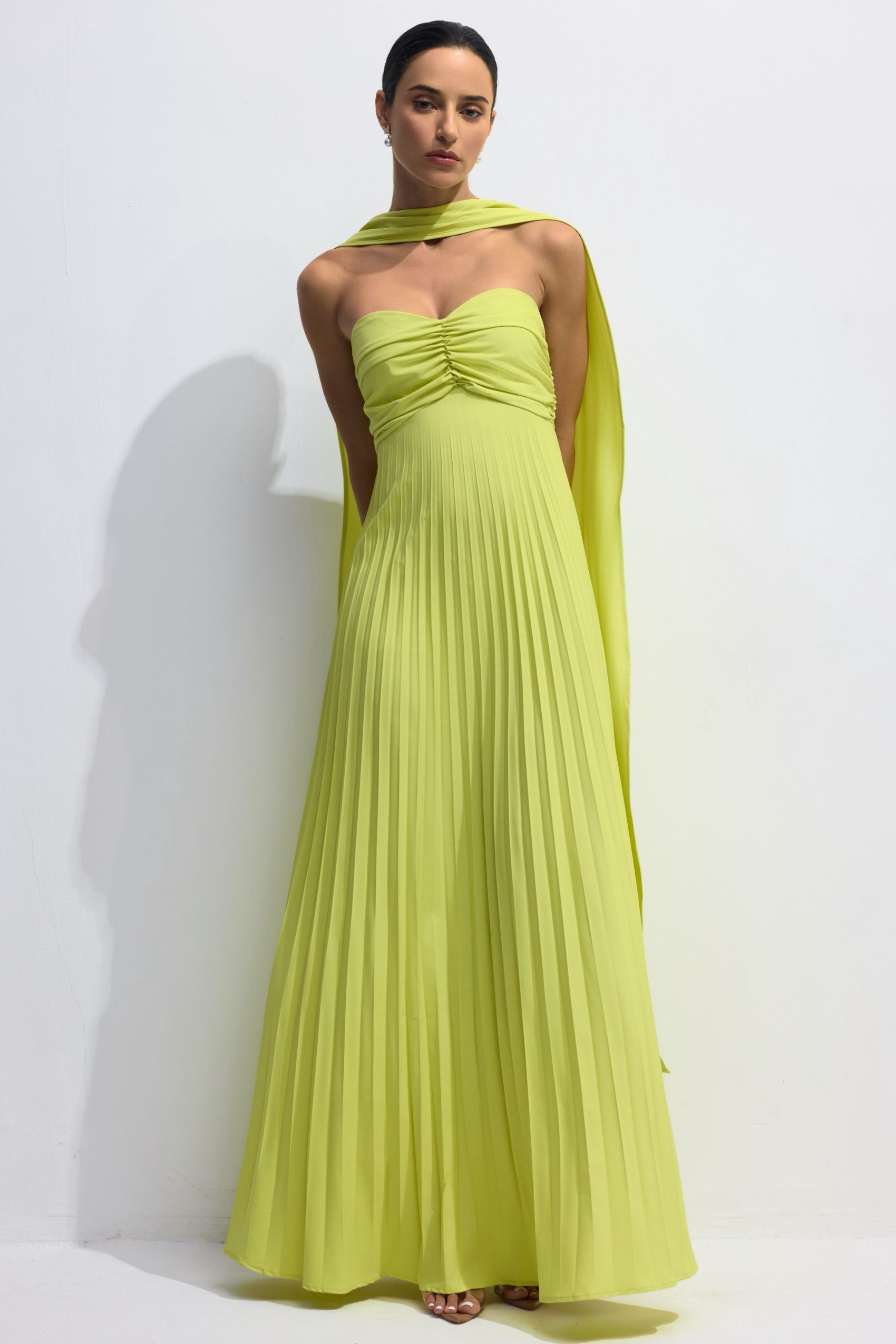 Isabelle Strapless Dress | Groen