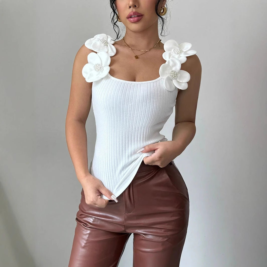 Daisy Sleeveless Top | Wit