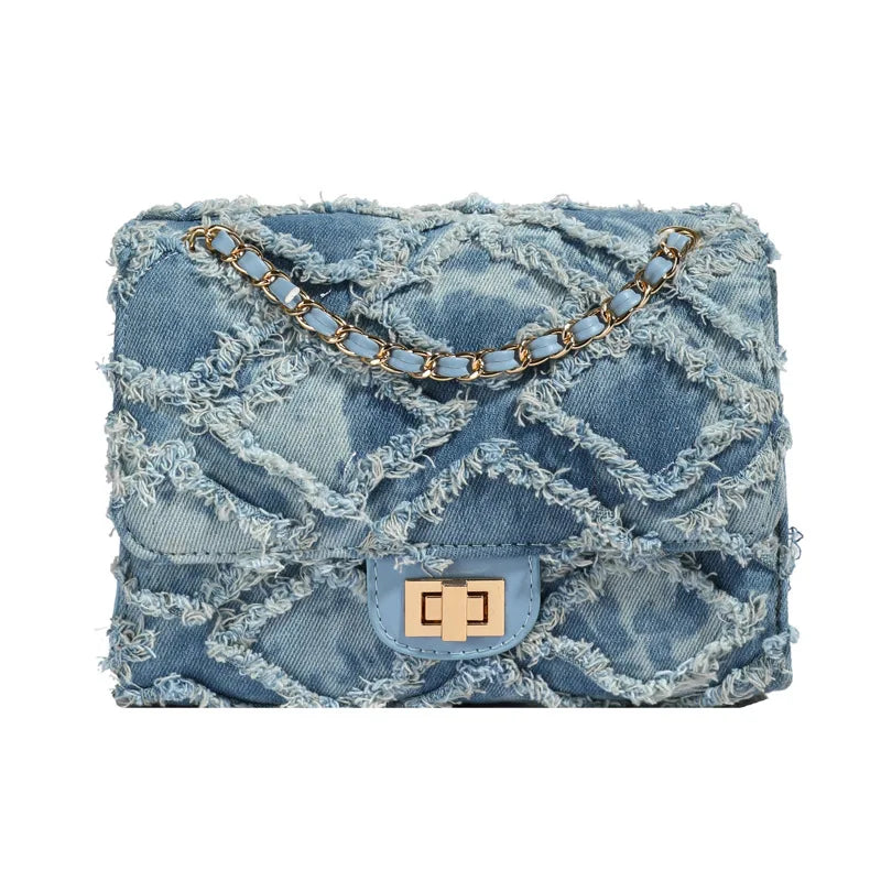 Luca Denim Shoulder Bag