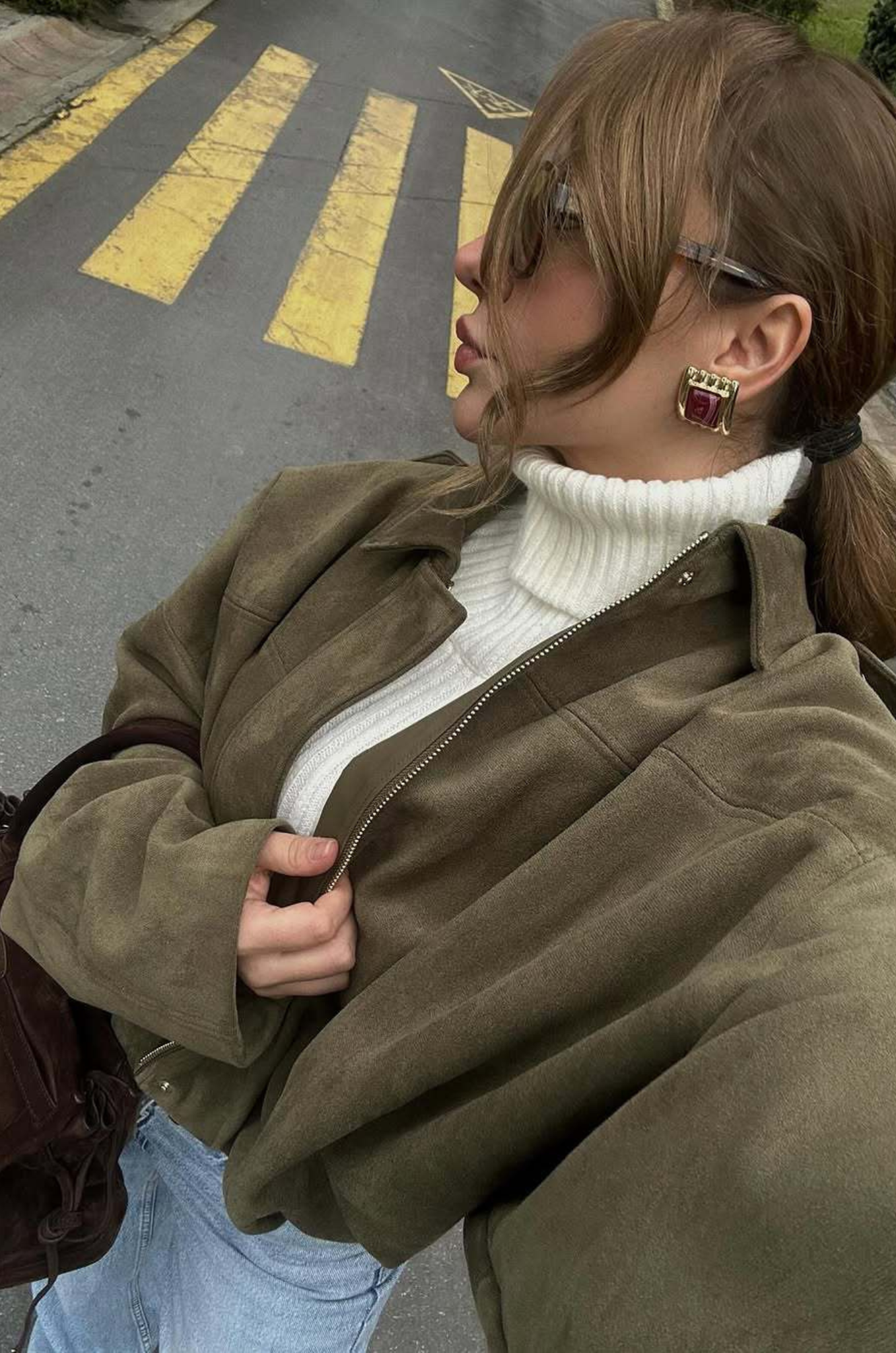 Sofia Suede Jacket | Groen