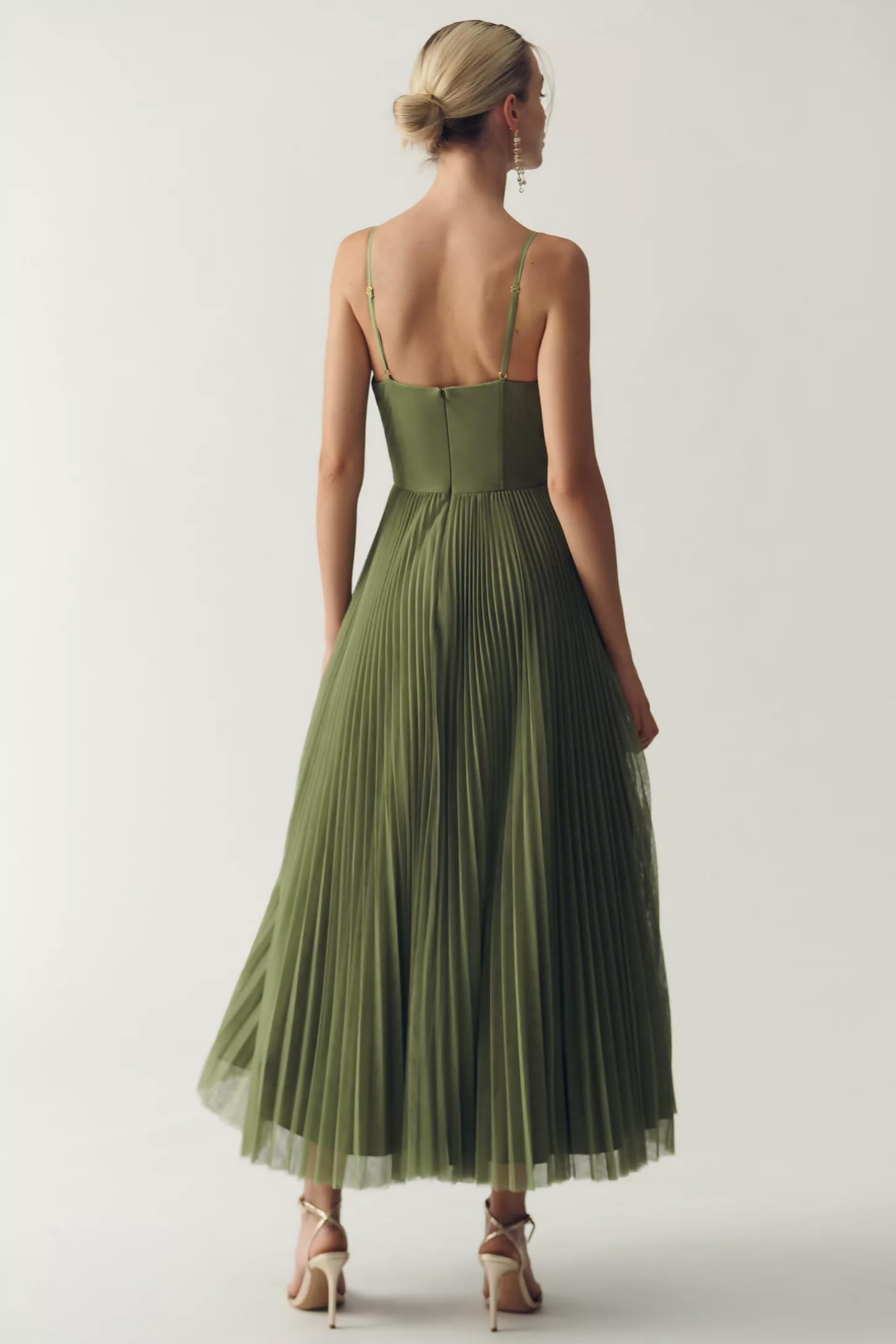 Olivia Openback Dress | Groen