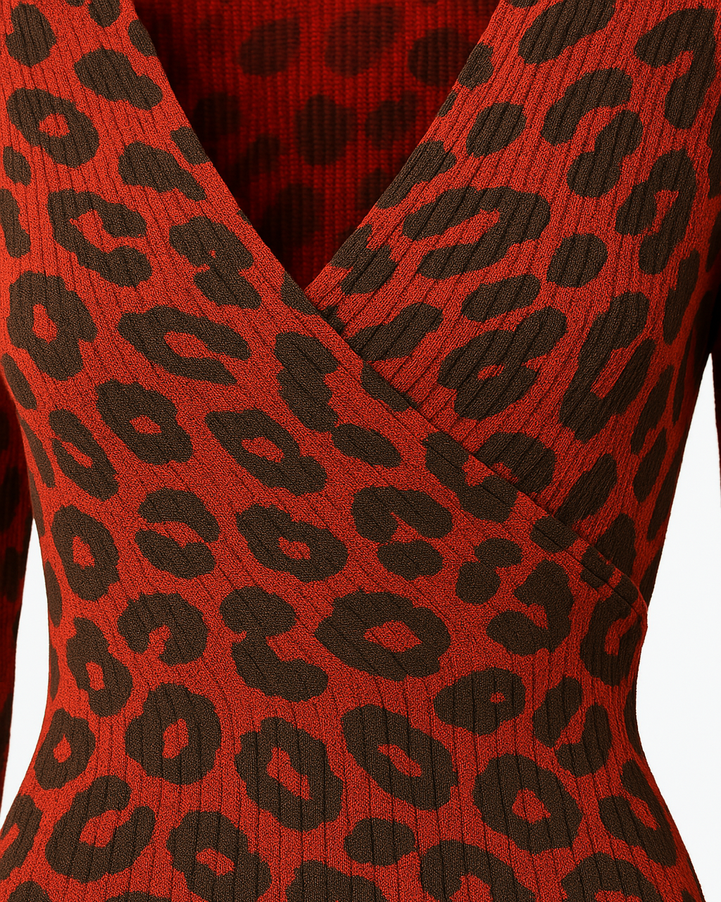 Silk Blend Leopard Mini Dress
